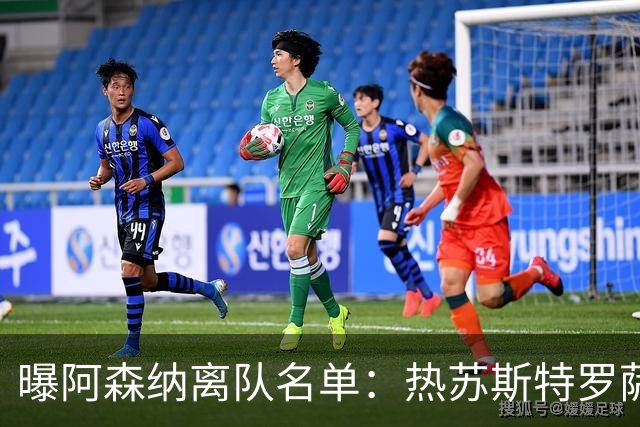 曝阿森纳离队名单：热苏斯特罗萨德领衔 19岁小将前途未卜
